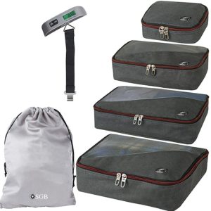 סט 6 חלקים לארגון וסידור המזוודה שחור