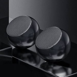 סט זוג מיני רמקולים בלוטוס במארז שחור