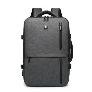 תיק גב עליה למטוס OVER NIGHT אפור כהה