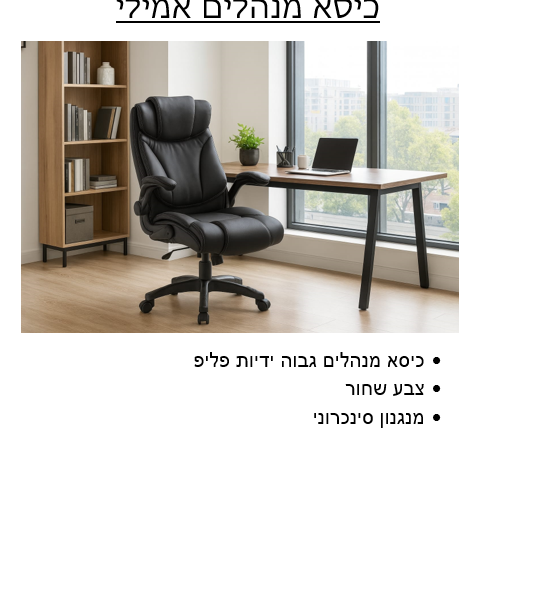 כיסא מנהלים אמילי