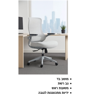 כיסא כפיר אפור