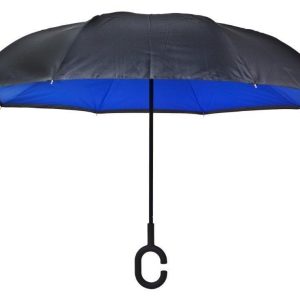 מטריה מתהפכת 23" כחולה